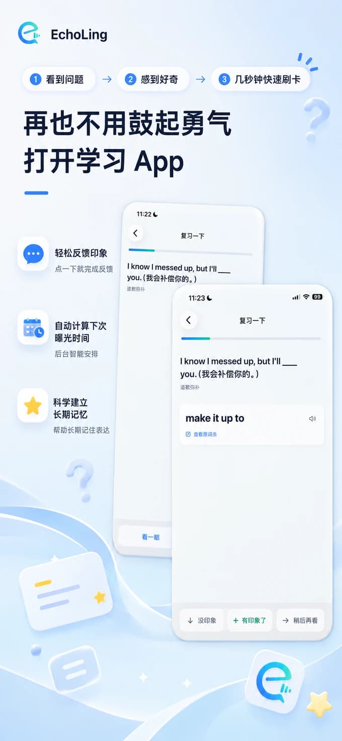 EchoLing 趣味问题卡片